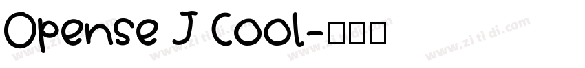 Opense J Cool字体转换